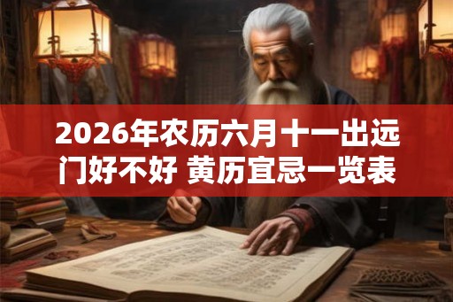 2026年农历六月十一出远门好不好 黄历宜忌一览表 2026年农历六月十一出远门好不好 黄历宜忌一览表