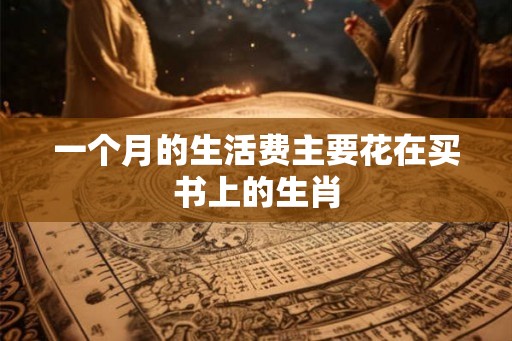 一个月的生活费主要花在买书上的生肖
