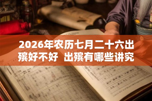 2026年农历七月二十六出殡好不好  出殡有哪些讲究和禁忌