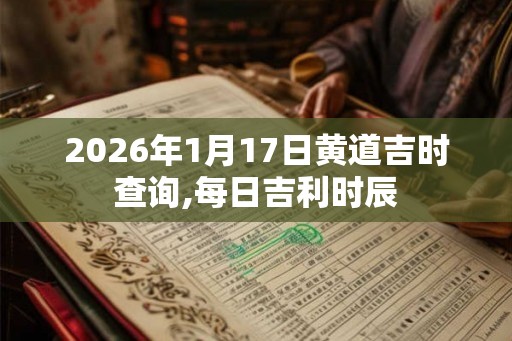 2026年1月17日黄道吉时查询,每日吉利时辰