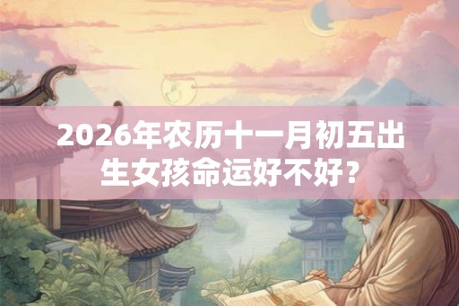 2026年农历十一月初五出生女孩命运好不好? 2026年农历十一月初五出生女孩命运好不好?
