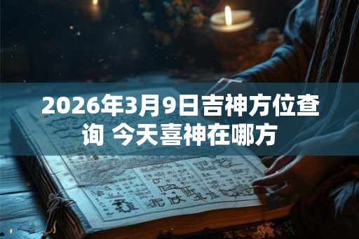 2026年3月9日吉神方位查询 今天喜神在哪方