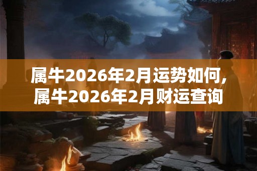 属牛2026年2月运势如何,属牛2026年2月财运查询