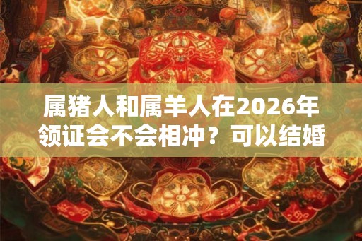 属猪人和属羊人在2026年领证会不会相冲？可以结婚吗？