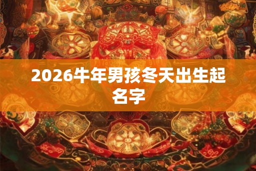 2026牛年男孩冬天出生起名字