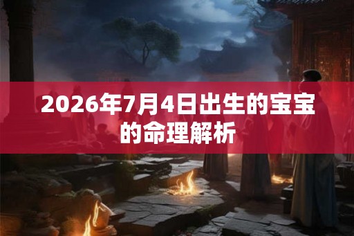 2026年7月4日出生的宝宝的命理解析