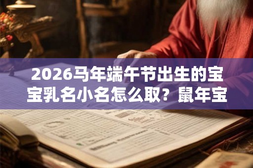 2026马年端午节出生的宝宝乳名小名怎么取？鼠年宝宝起名忌用什么字？