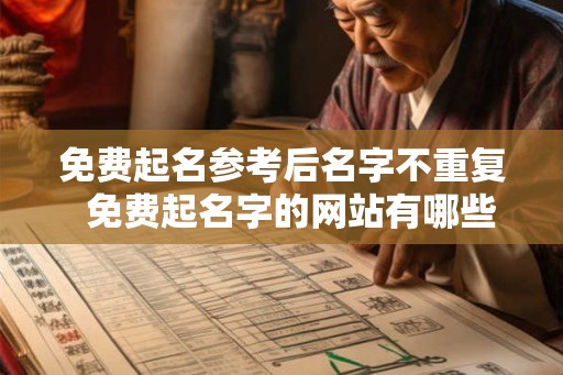 免费起名参考后名字不重复  免费起名字的网站有哪些