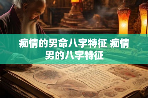 痴情的男命八字特征 痴情男的八字特征