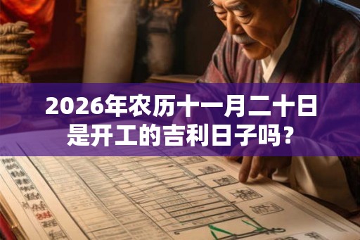 2026年农历十一月二十日是开工的吉利日子吗？