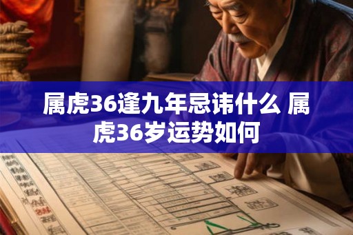 属虎36逢九年忌讳什么 属虎36岁运势如何