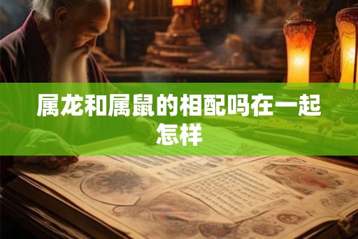 属龙和属鼠的相配吗在一起怎样