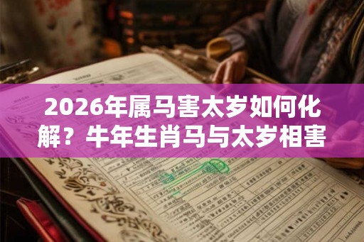 2026年属马害太岁如何化解？牛年生肖马与太岁相害佩戴什么？