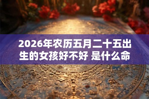 2026年农历五月二十五出生的女孩好不好 是什么命 2026年农历五月二十五出生的女孩好不好 是什么命