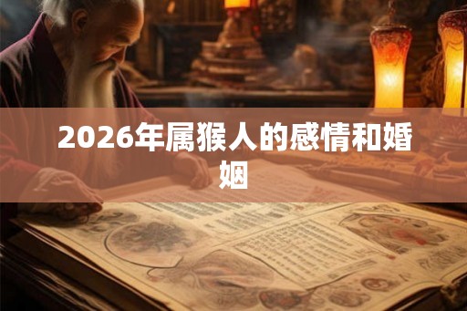 2026年属猴人的感情和婚姻