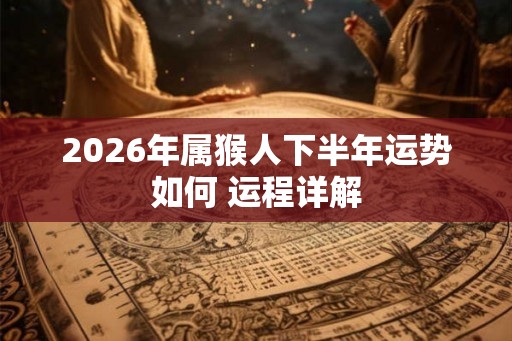 2026年属猴人下半年运势如何 运程详解 2026年属猴人下半年运势如何 运程详解