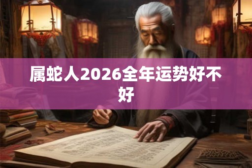 属蛇人2026全年运势好不好