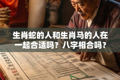 生肖蛇的人和生肖马的人在一起合适吗？八字相合吗？