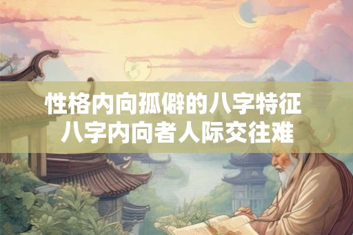 性格内向孤僻的八字特征 八字内向者人际交往难 性格内向孤僻的八字特征 八字内向者人际交往难