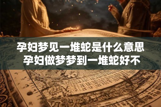 孕妇梦见一堆蛇是什么意思 孕妇做梦梦到一堆蛇好不好