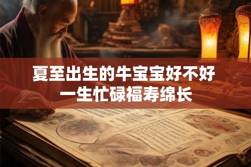 夏至出生的牛宝宝好不好 一生忙碌福寿绵长