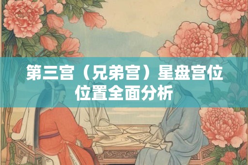 第三宫（兄弟宫）星盘宫位位置全面分析