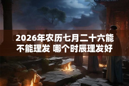 2026年农历七月二十六能不能理发 哪个时辰理发好