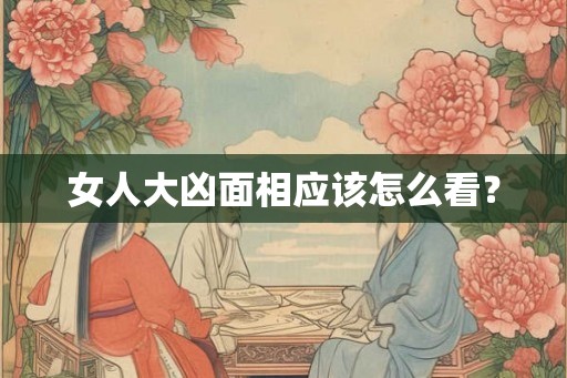 女人大凶面相应该怎么看？