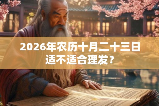 2026年农历十月二十三日适不适合理发？