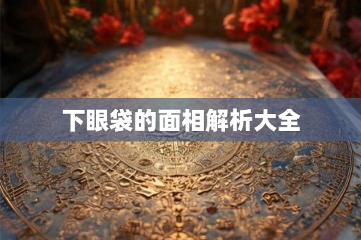 下眼袋的面相解析大全