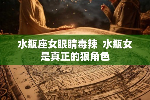 水瓶座女眼睛毒辣  水瓶女是真正的狠角色