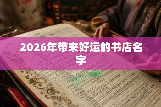 2026年带来好运的书店名字 2026年带来好运的书店名字