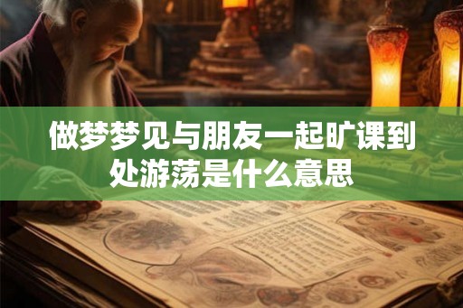 做梦梦见与朋友一起旷课到处游荡是什么意思