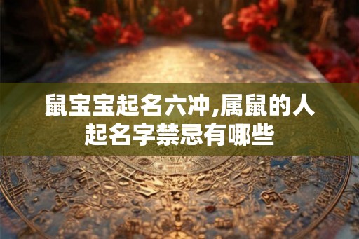 鼠宝宝起名六冲,属鼠的人起名字禁忌有哪些