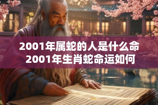 2001年属蛇的人是什么命 2001年生肖蛇命运如何
