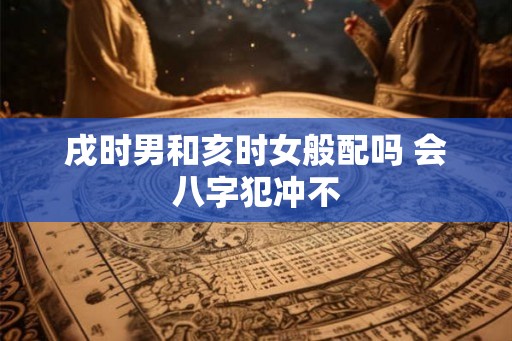 戌时男和亥时女般配吗 会八字犯冲不