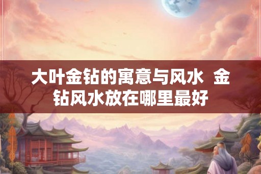 大叶金钻的寓意与风水  金钻风水放在哪里最好