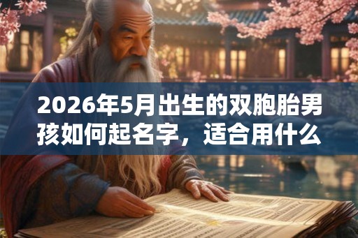 2026年5月出生的双胞胎男孩如何起名字，适合用什么字