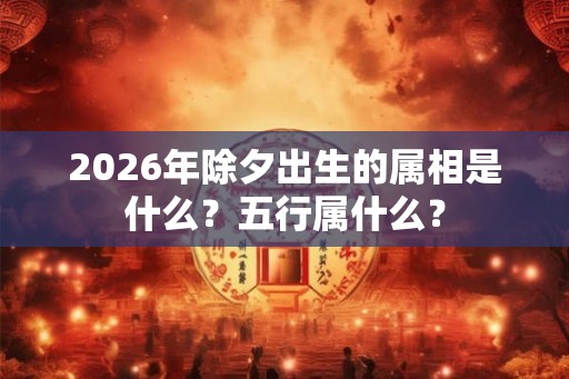 2026年除夕出生的属相是什么？五行属什么？