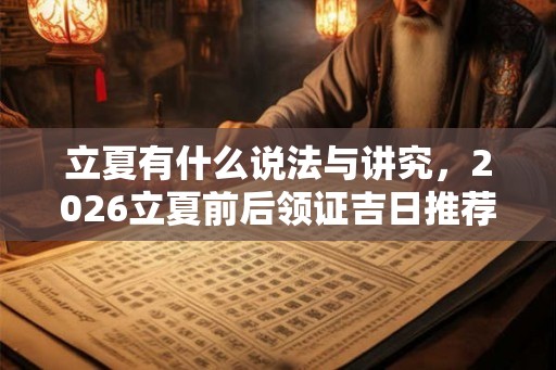 立夏有什么说法与讲究,2026立夏前后领证吉日推荐! 立夏有什么说法与讲究,2026立夏前后领证吉日推荐!