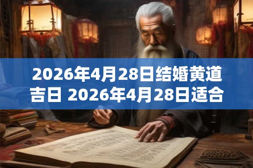 2026年4月28日结婚黄道吉日 2026年4月28日适合结婚吗