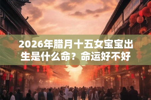 2026年腊月十五女宝宝出生是什么命？命运好不好