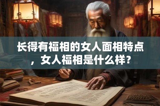 长得有福相的女人面相特点,女人福相是什么样? 长得有福相的女人面相特点,女人福相是什么样?