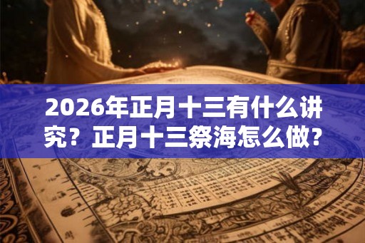 2026年正月十三有什么讲究？正月十三祭海怎么做？