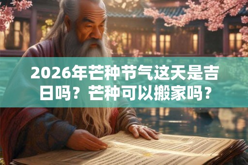 2026年芒种节气这天是吉日吗？芒种可以搬家吗？