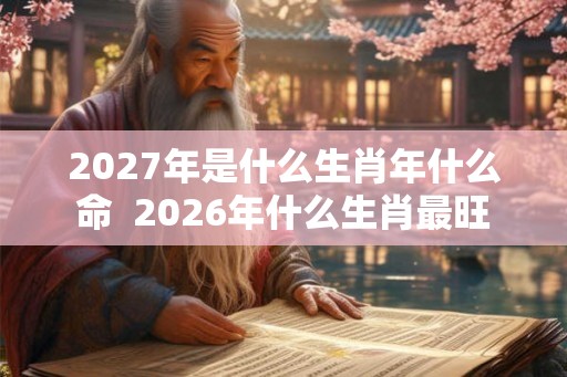 2027年是什么生肖年什么命  2026年什么生肖最旺