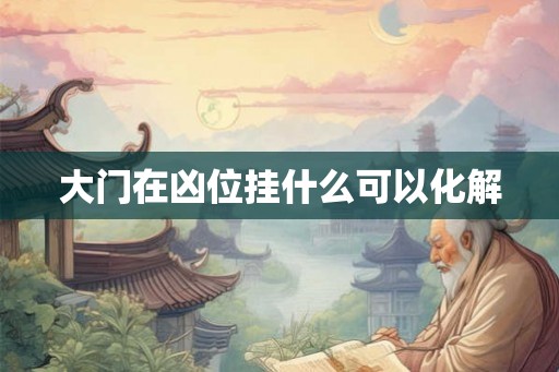 大门在凶位挂什么可以化解