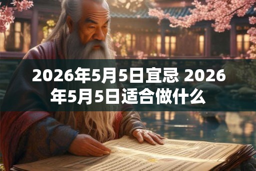 2026年5月5日宜忌 2026年5月5日适合做什么 2026年5月5日宜忌 2026年5月5日适合做什么
