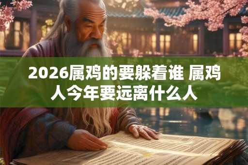 2026属鸡的要躲着谁 属鸡人今年要远离什么人