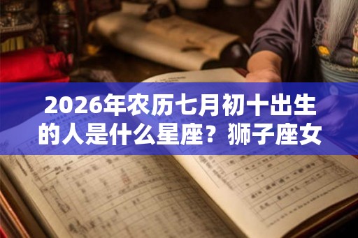 2026年农历七月初十出生的人是什么星座？狮子座女生的爱情观？